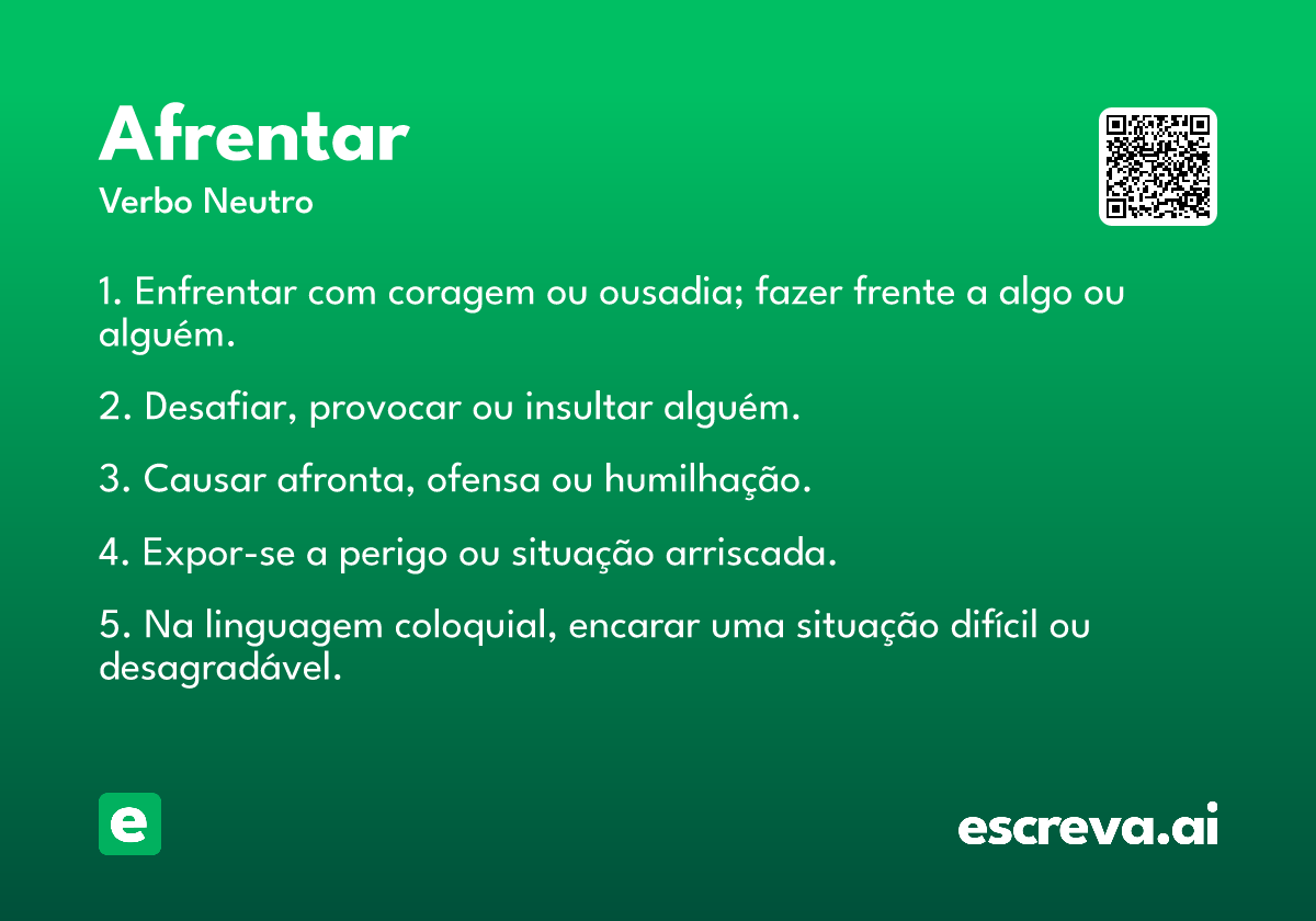 afrentar