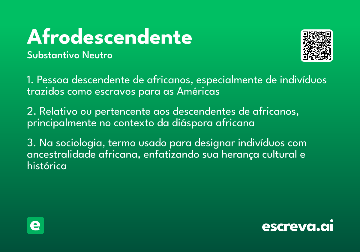 afrodescendente