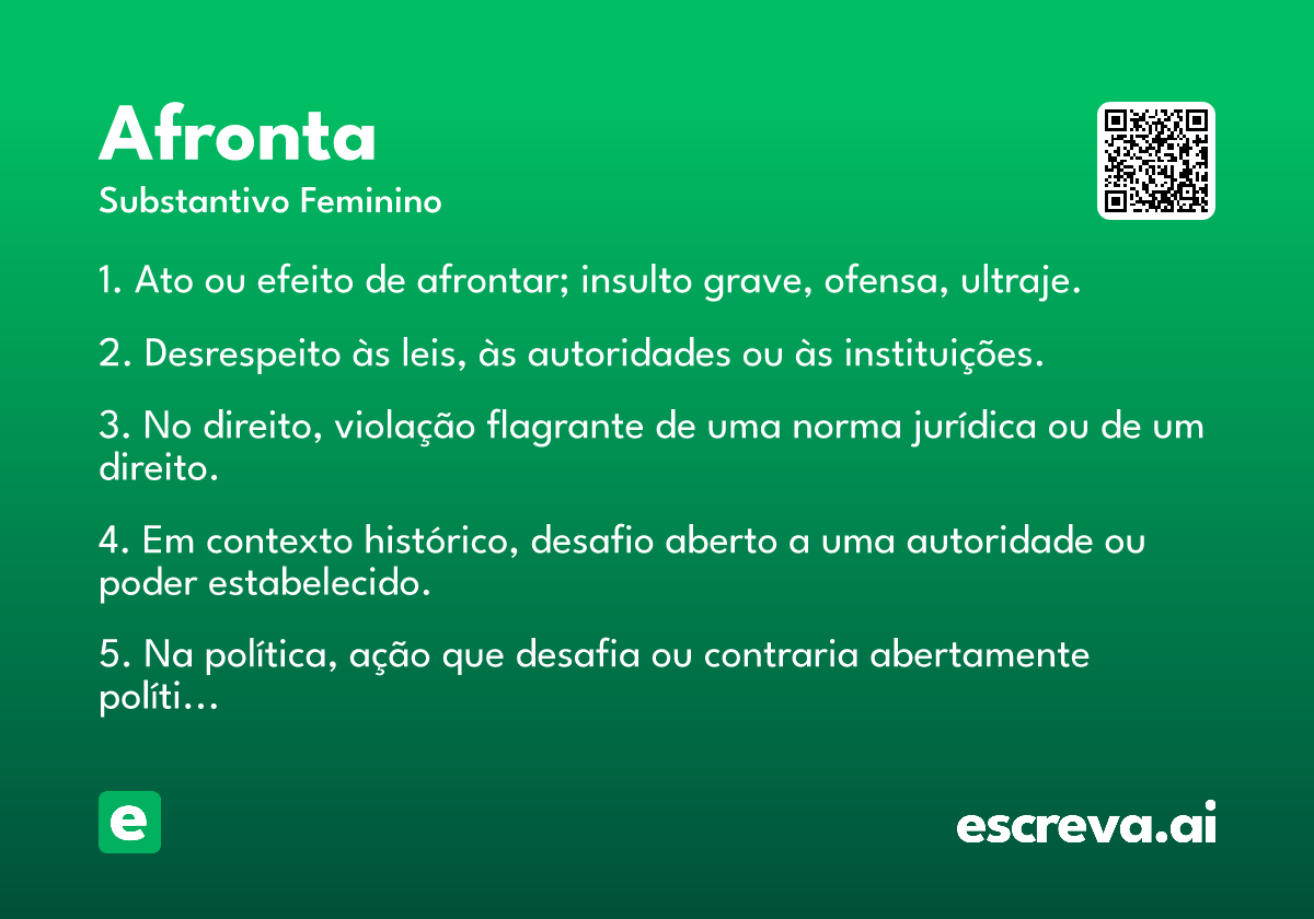 afronta