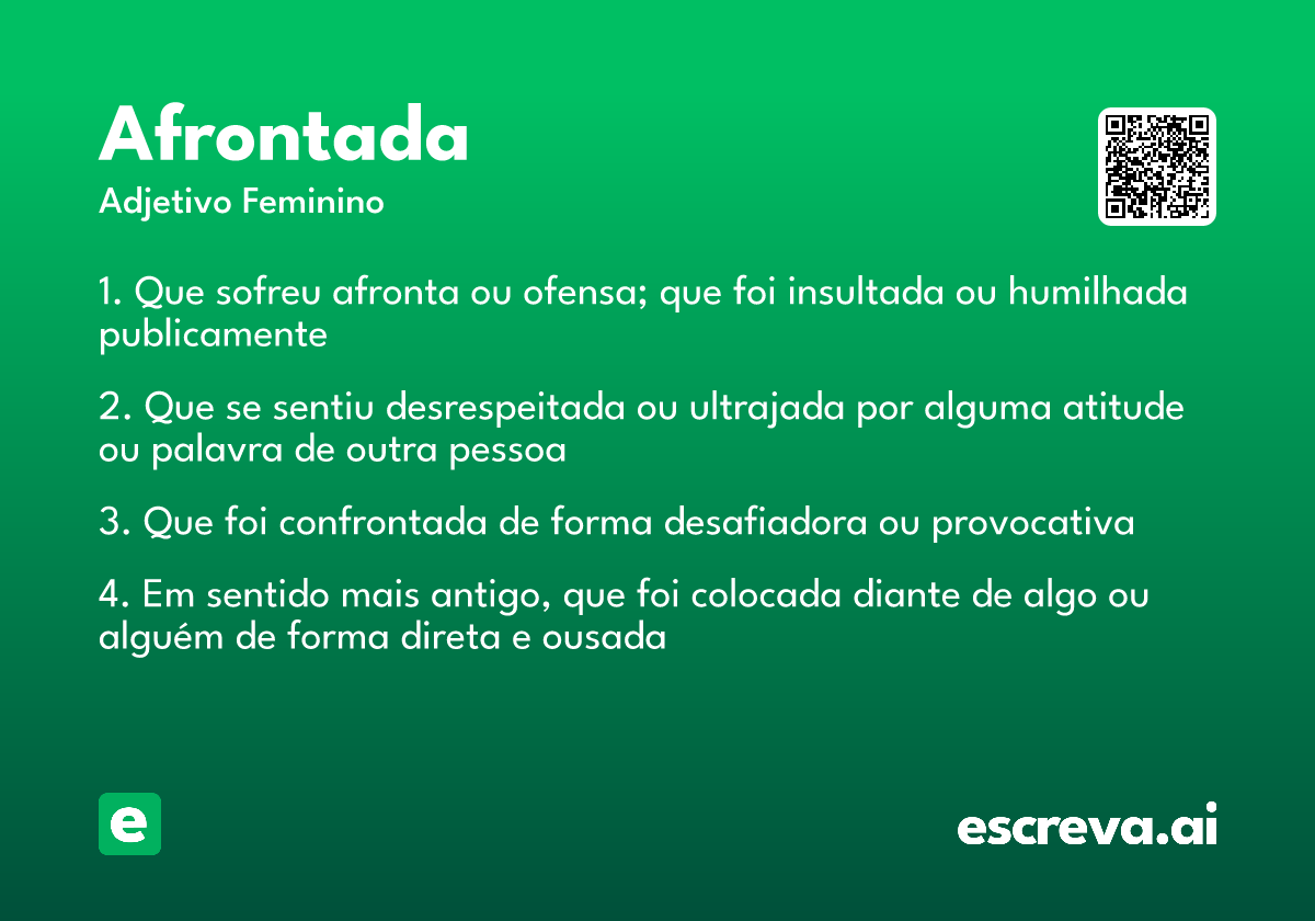 afrontada