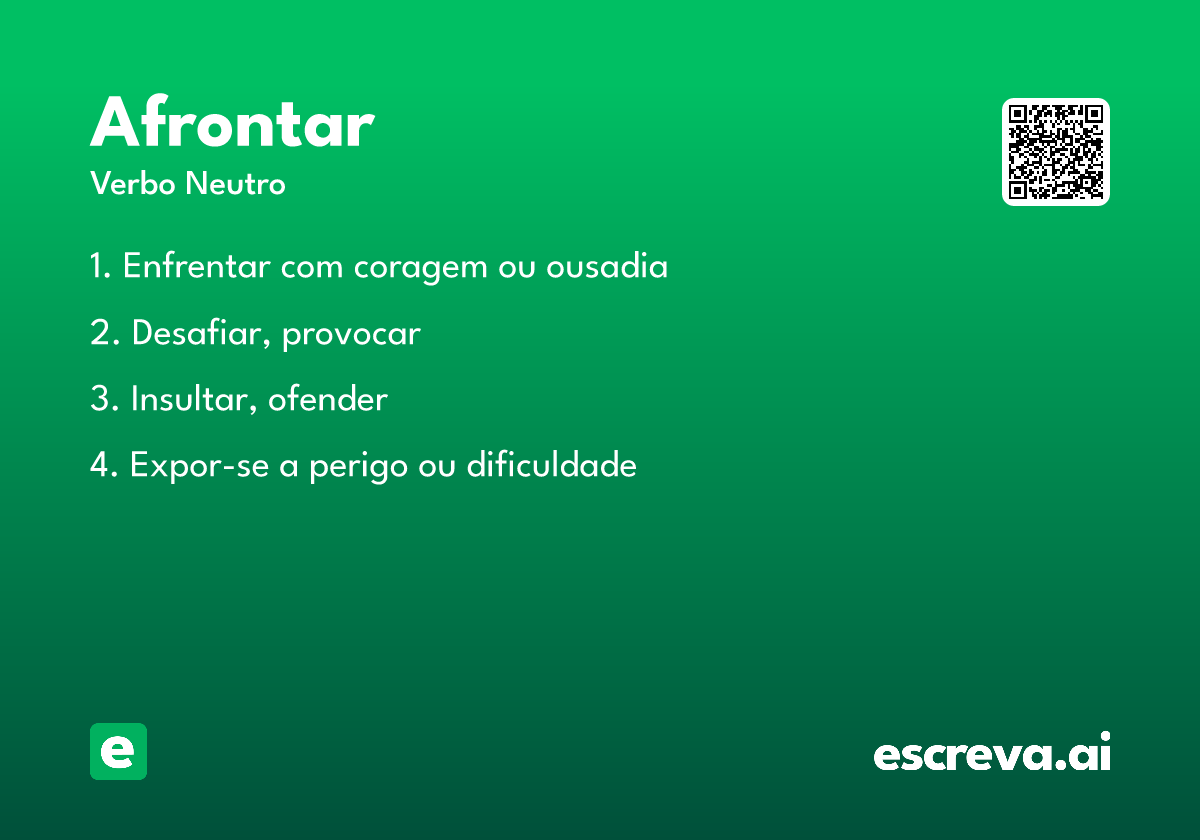afrontar