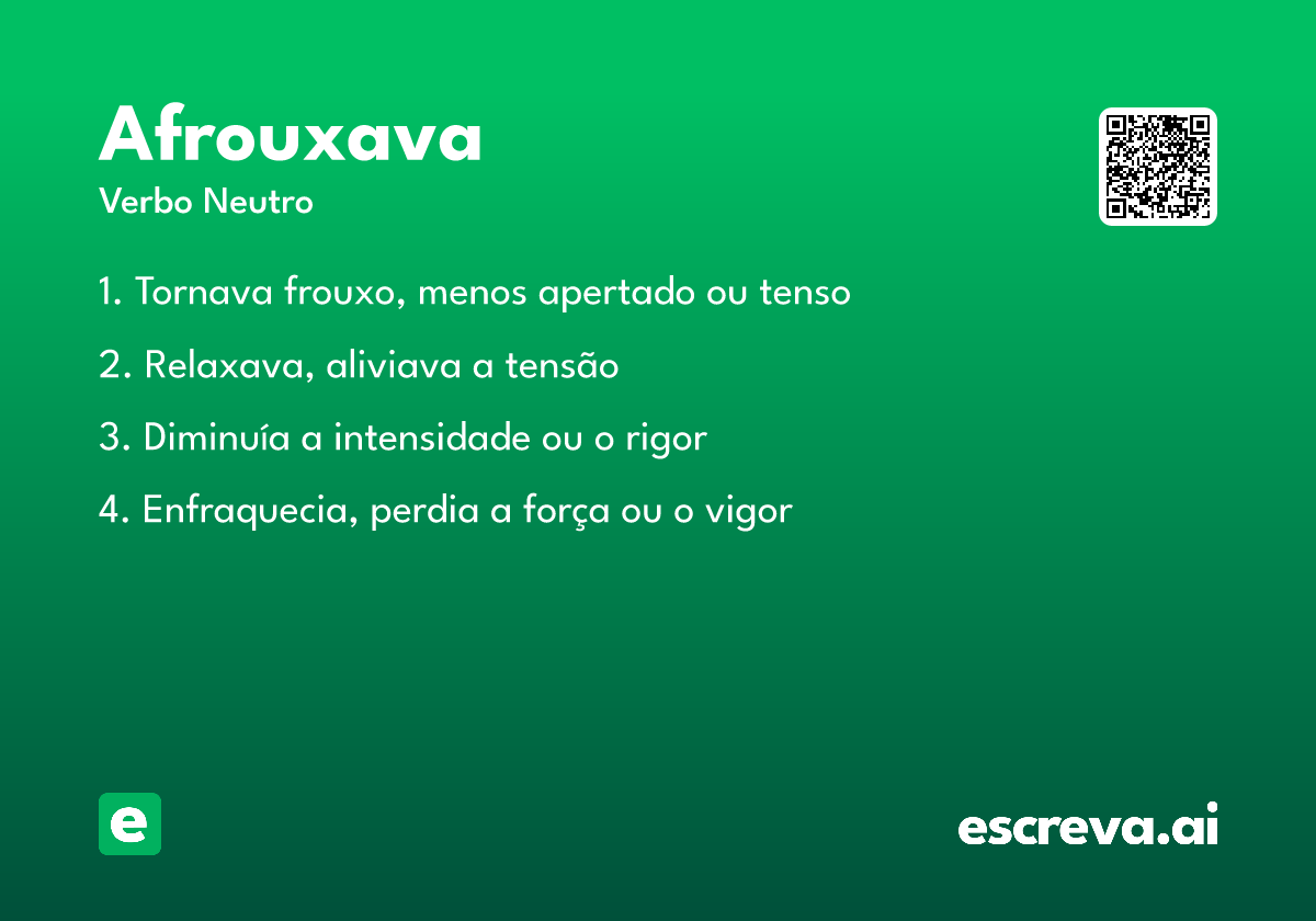 afrouxava