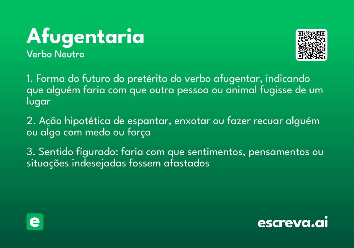 afugentaria