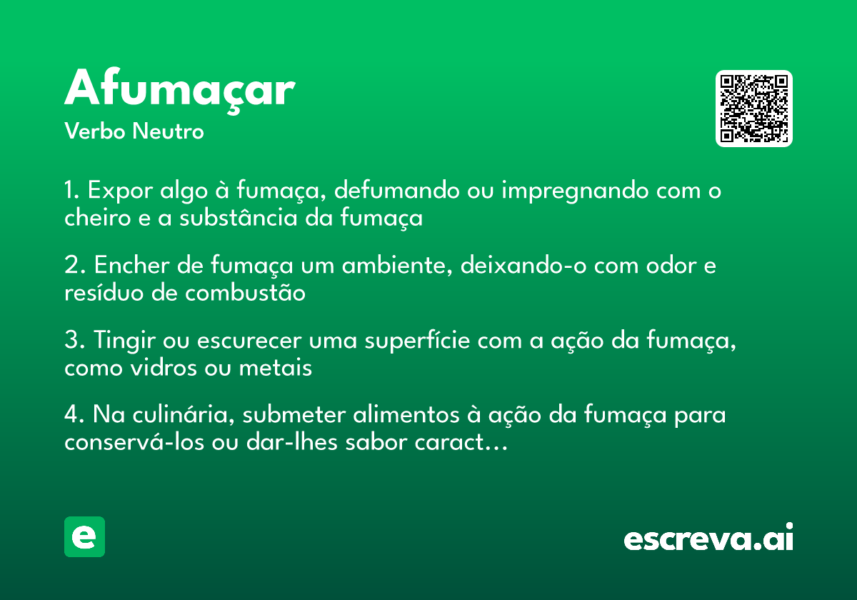afumaçar