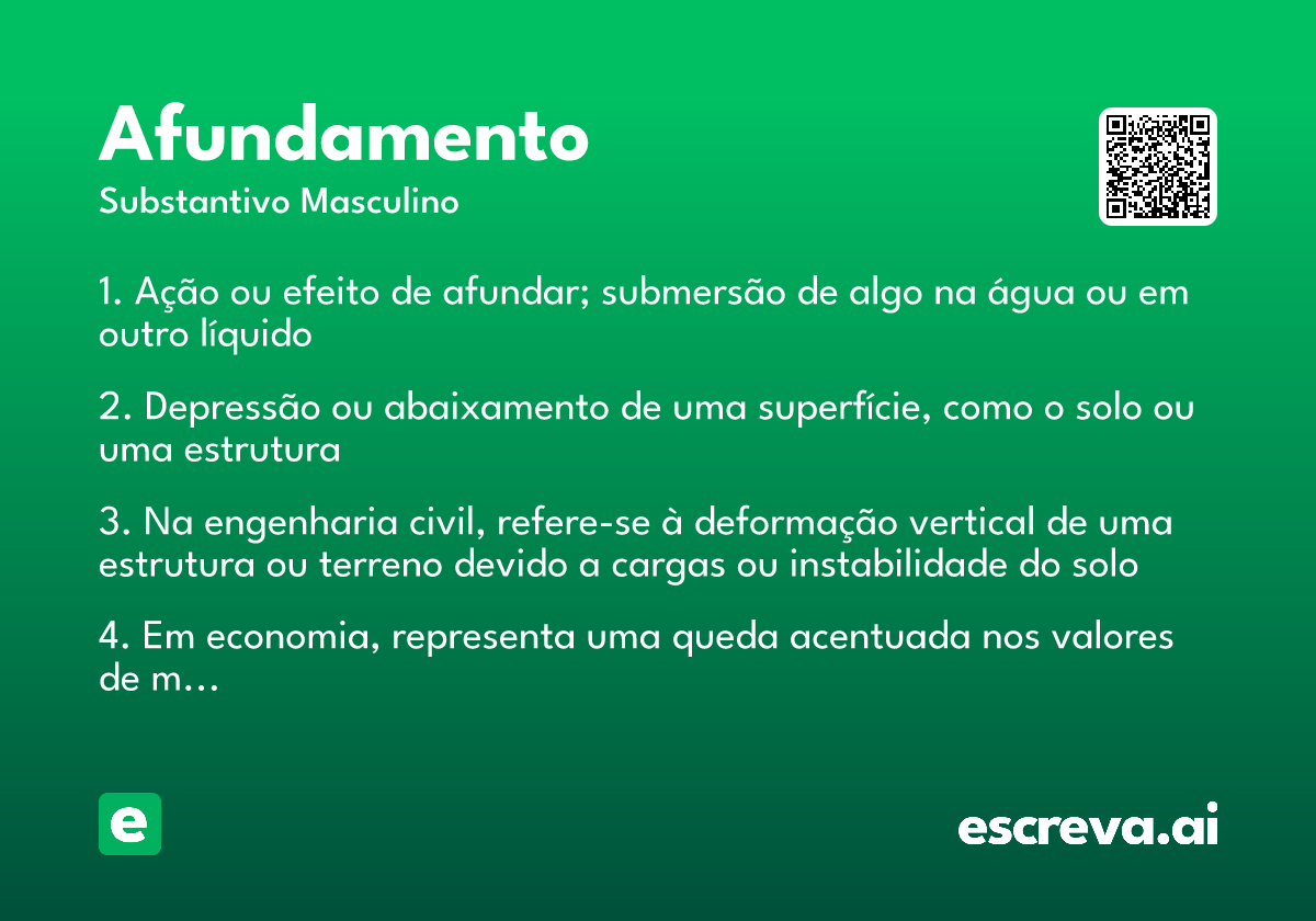 afundamento