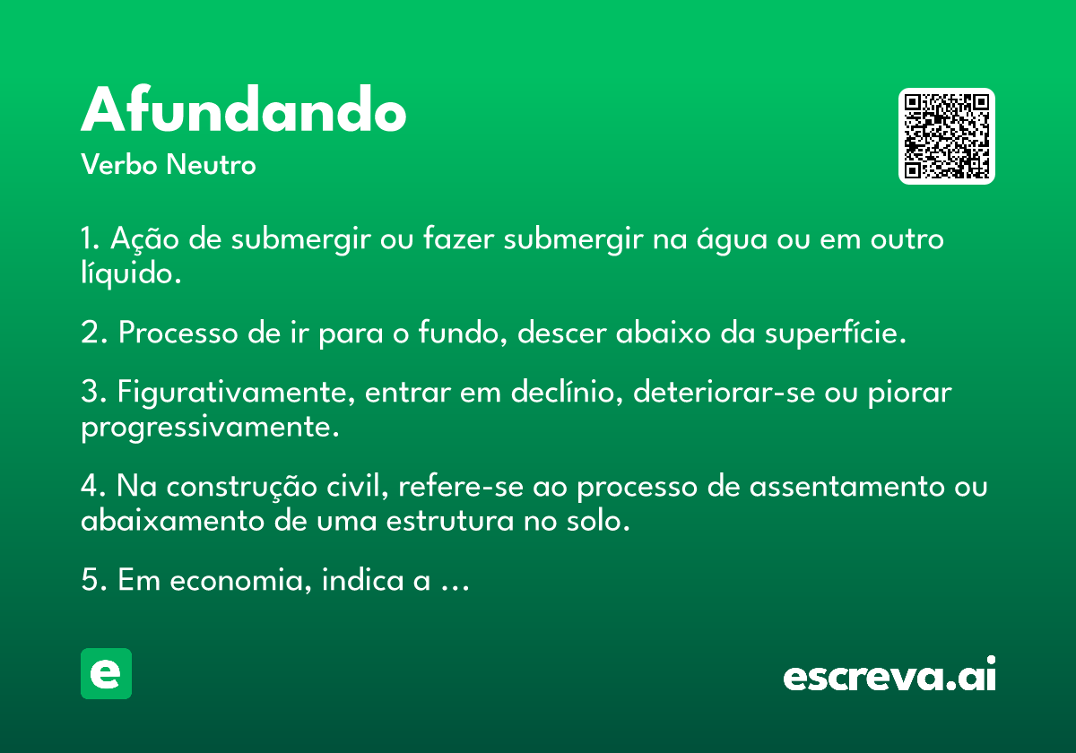 afundando
