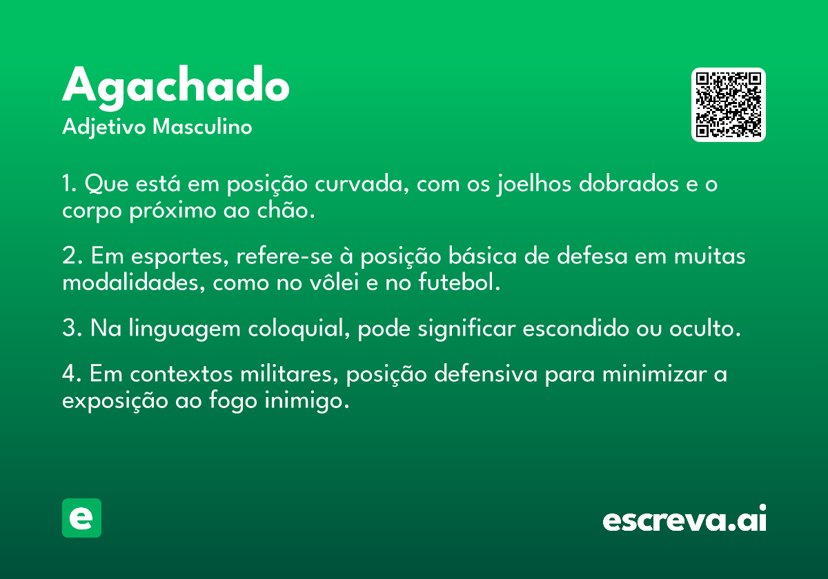 agachado
