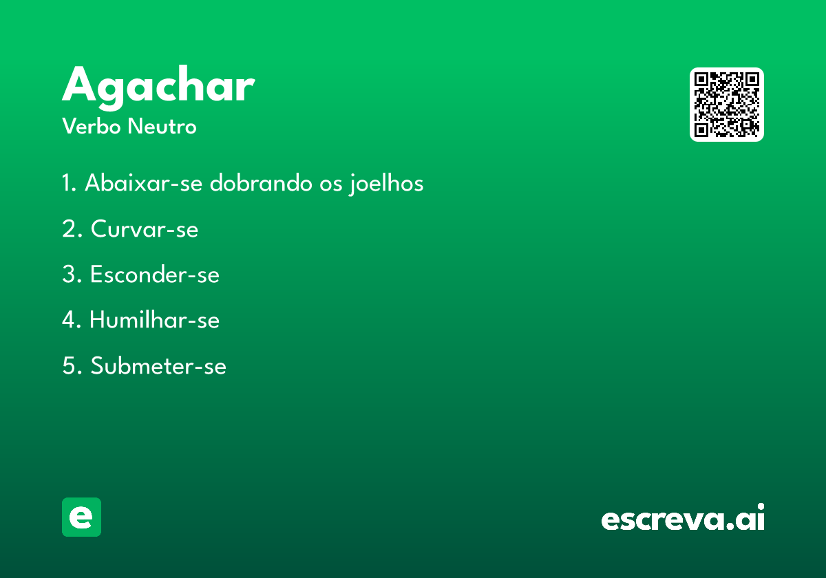 agachar