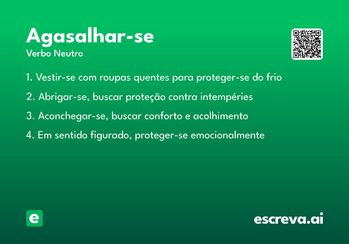 agasalhar-se