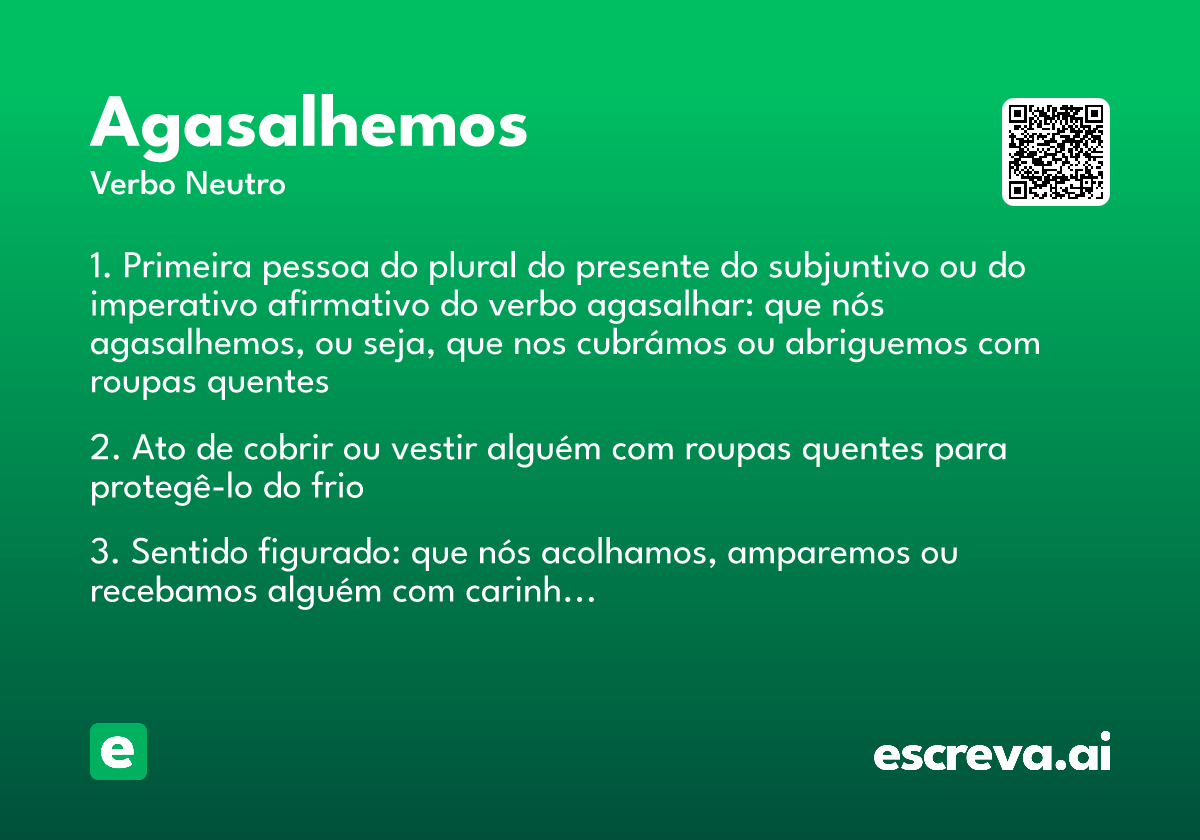 agasalhemos