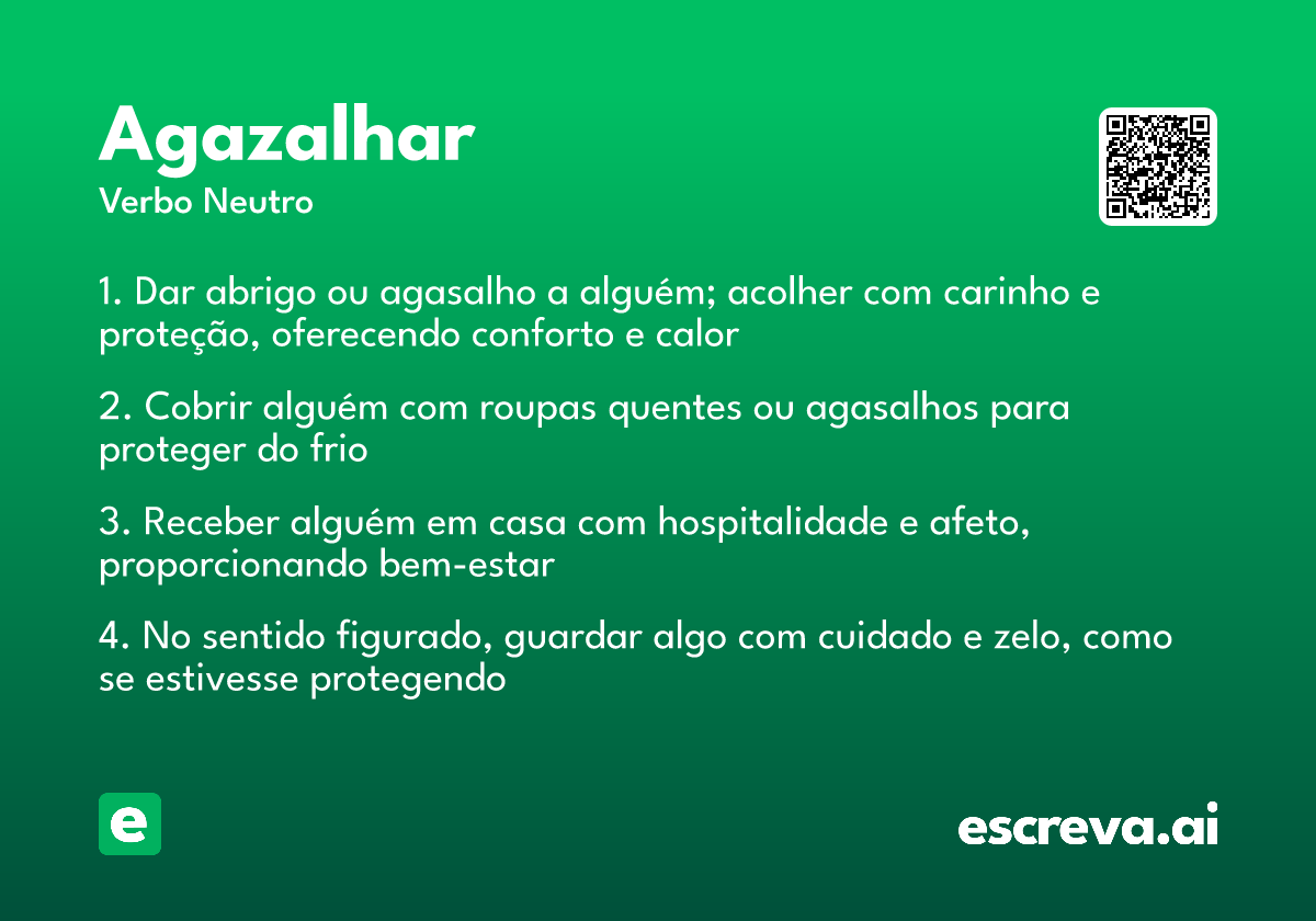 agazalhar