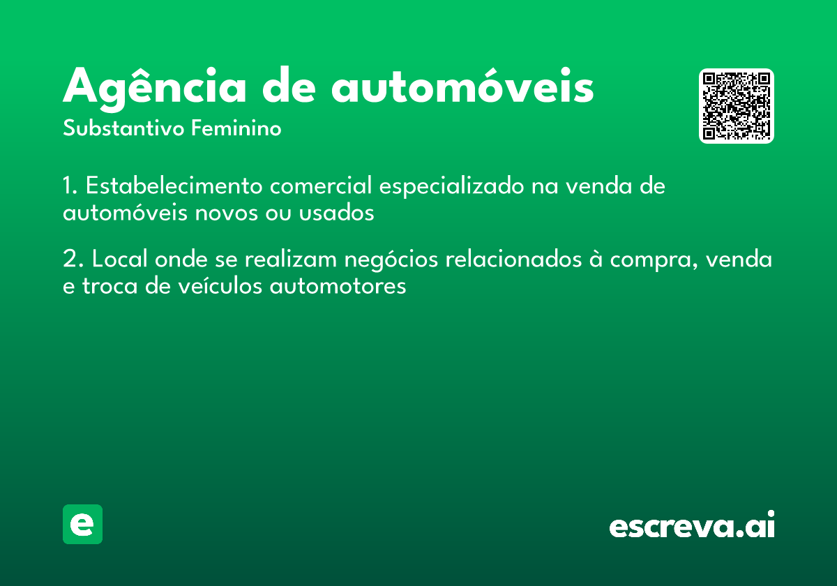 agência de automóveis