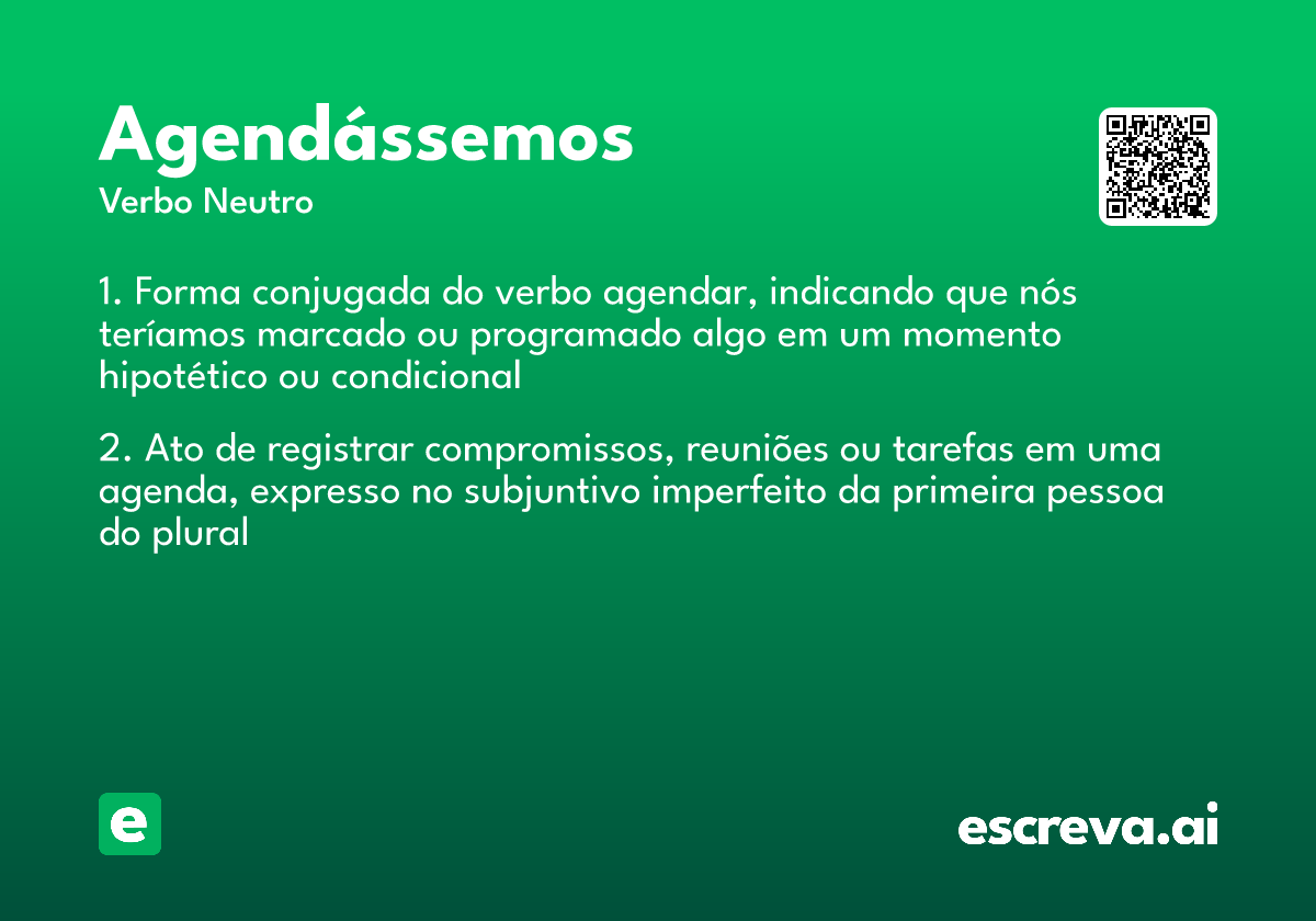 agendássemos