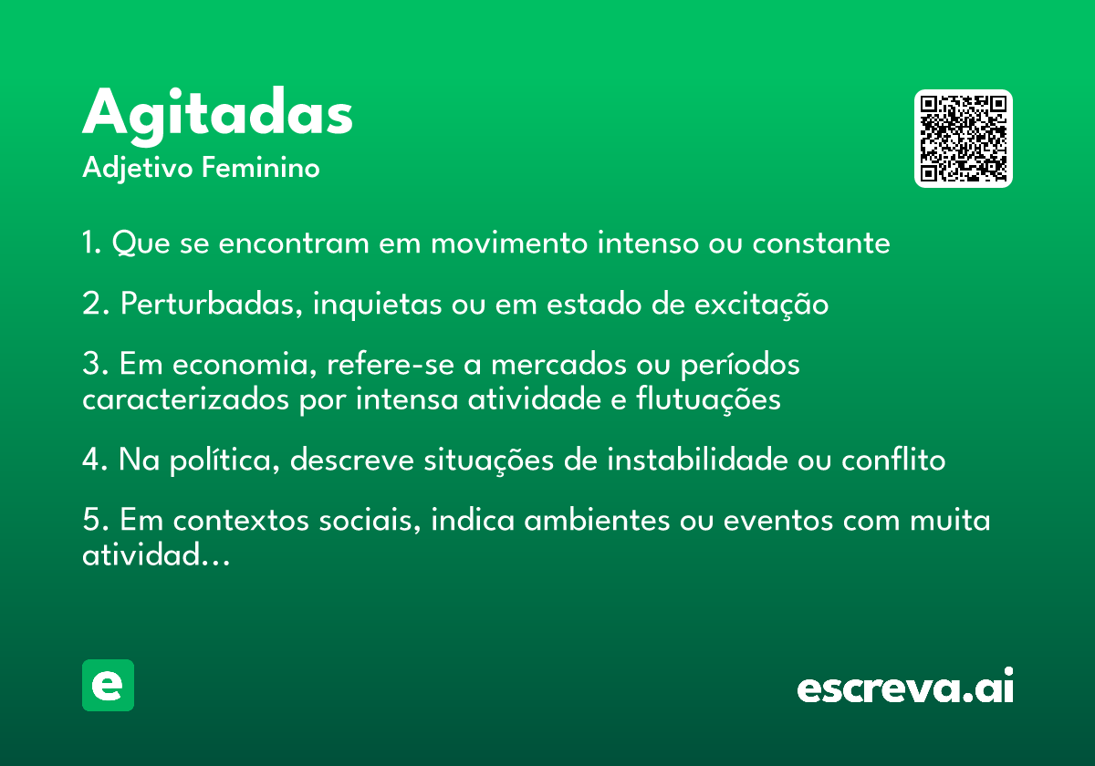 agitadas