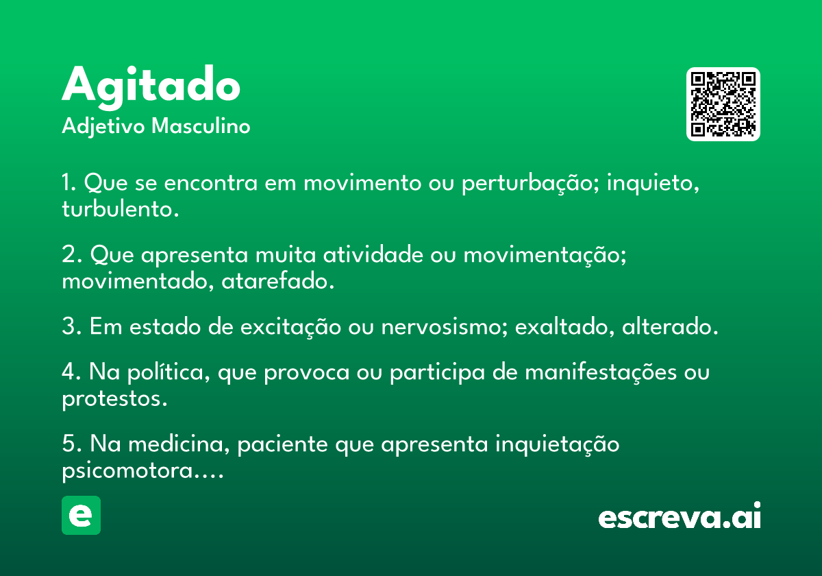 agitado