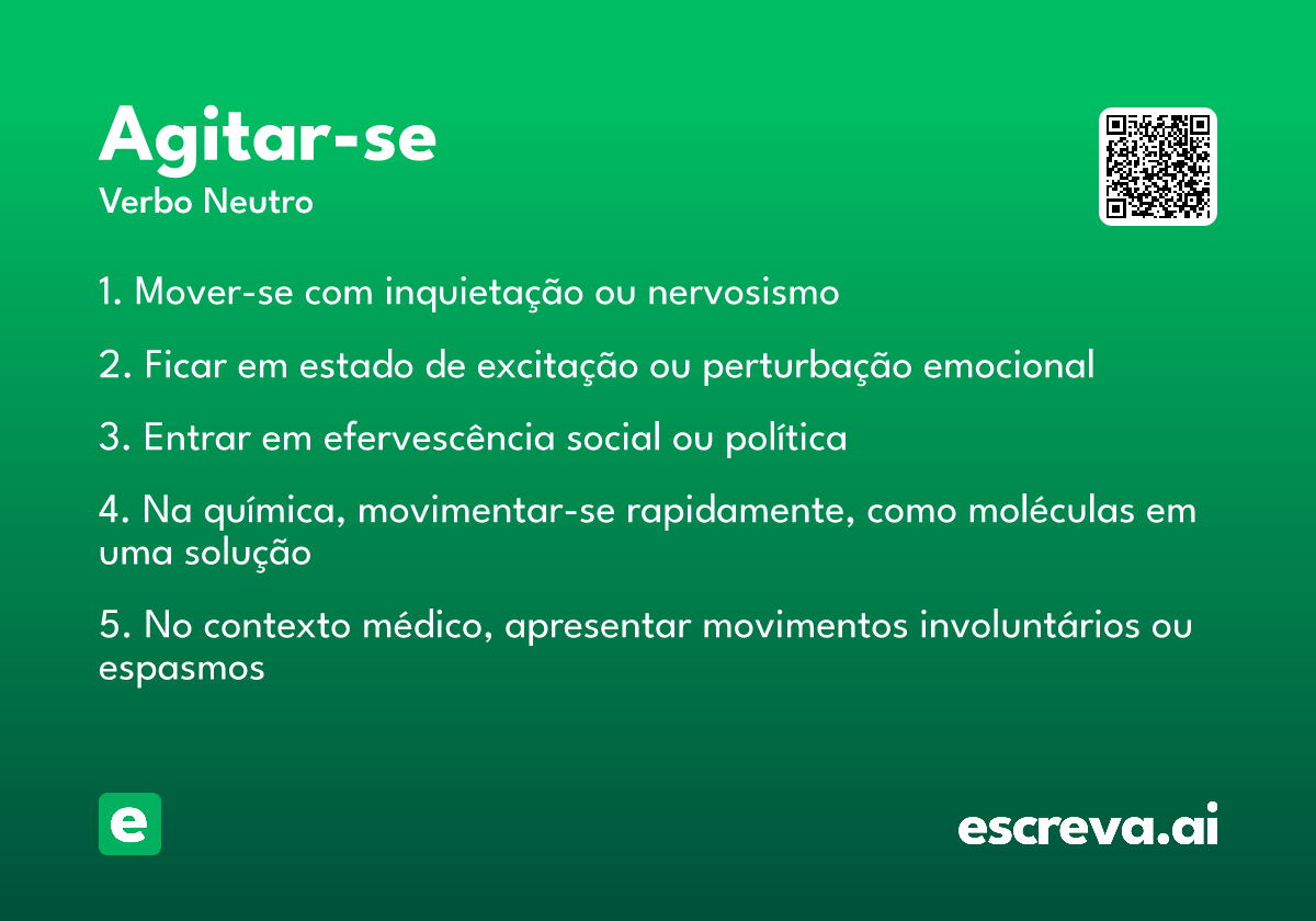 agitar-se