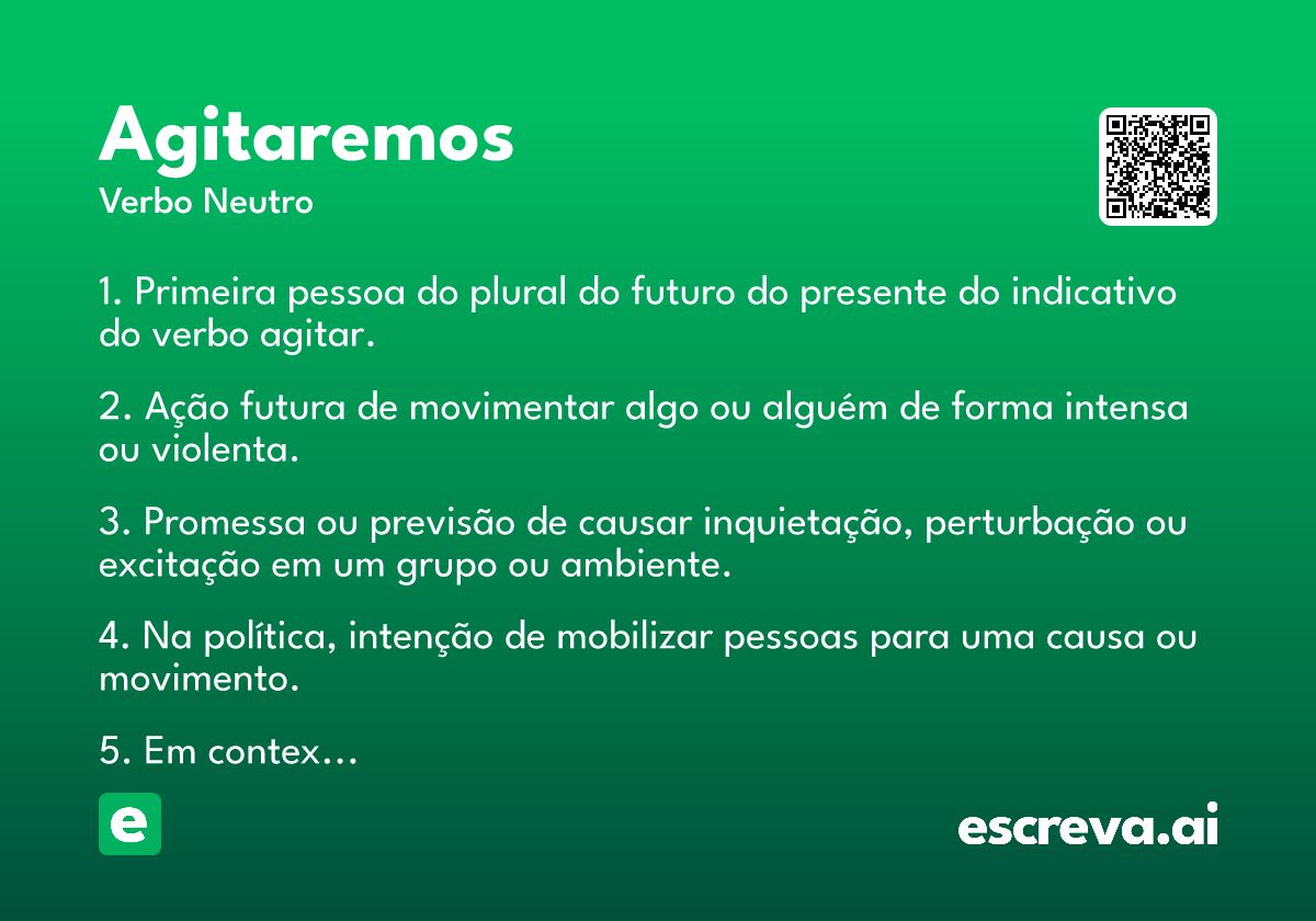agitaremos