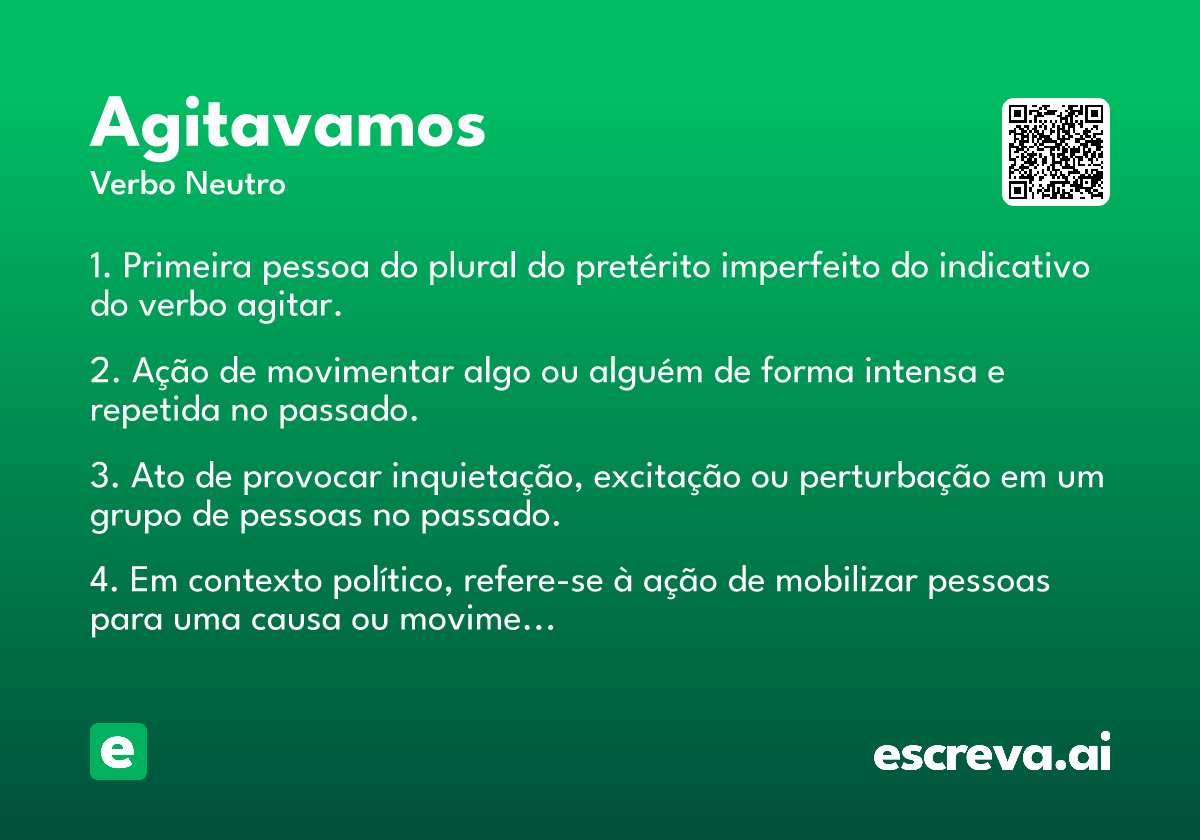 agitavamos