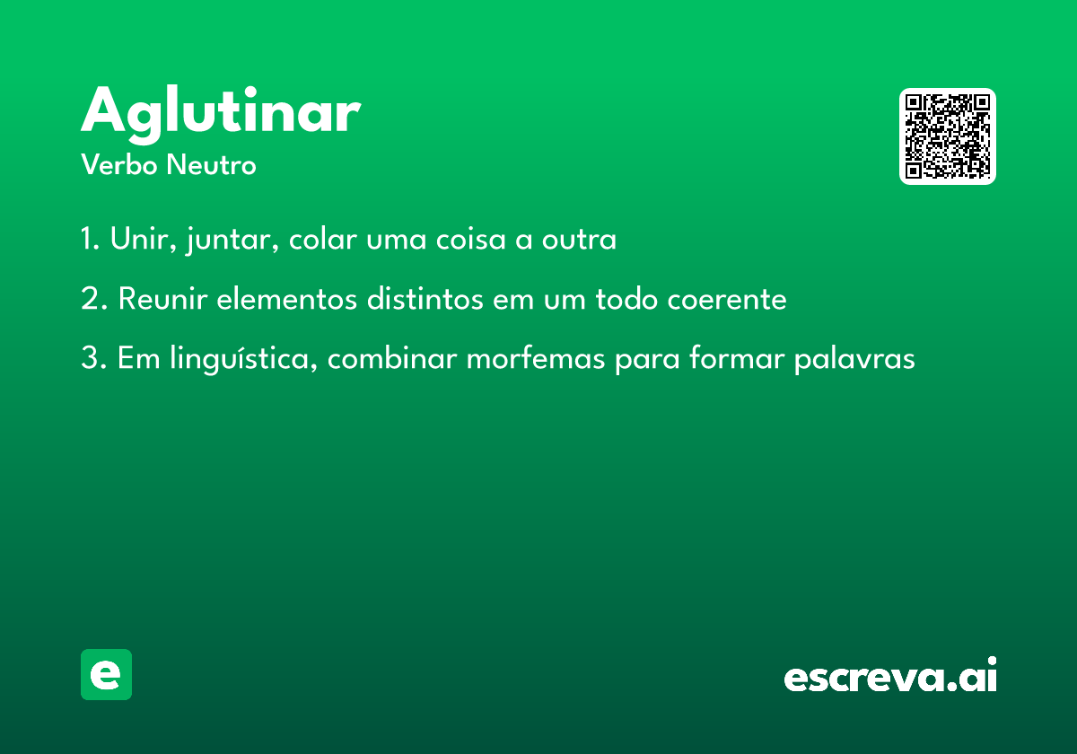 aglutinar