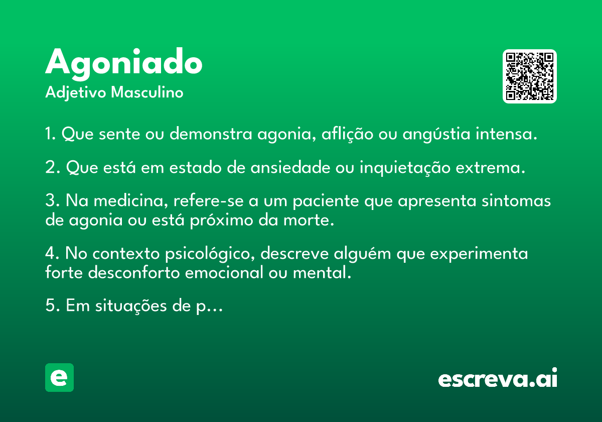 agoniado