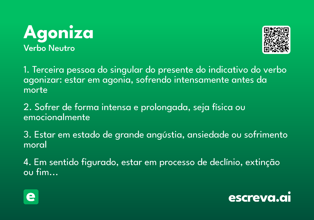 agoniza