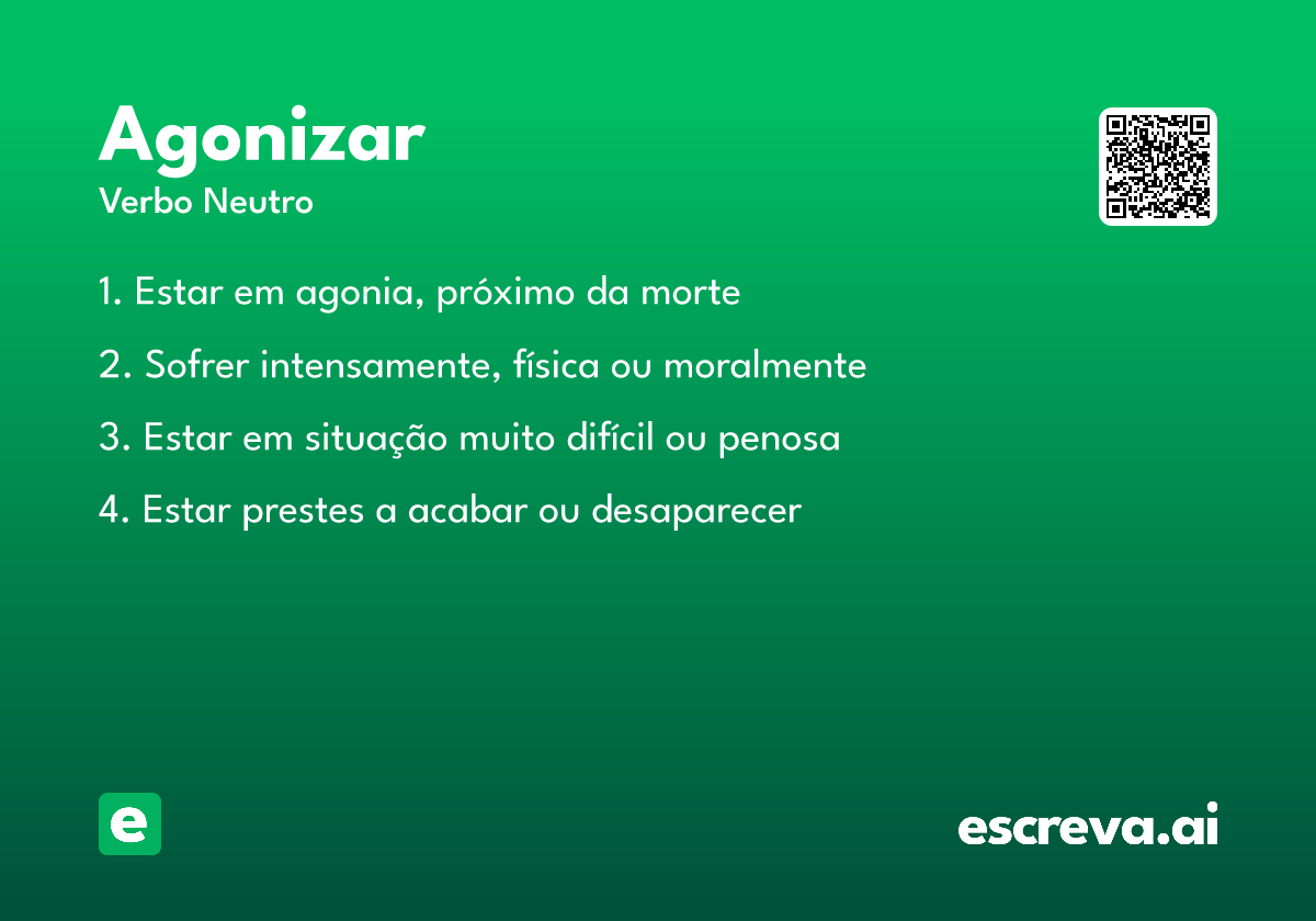 agonizar