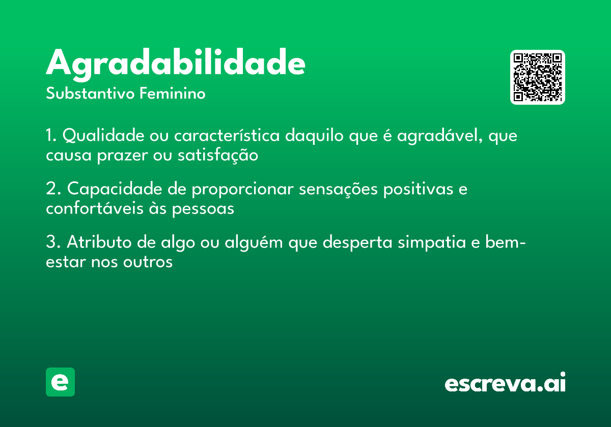 agradabilidade