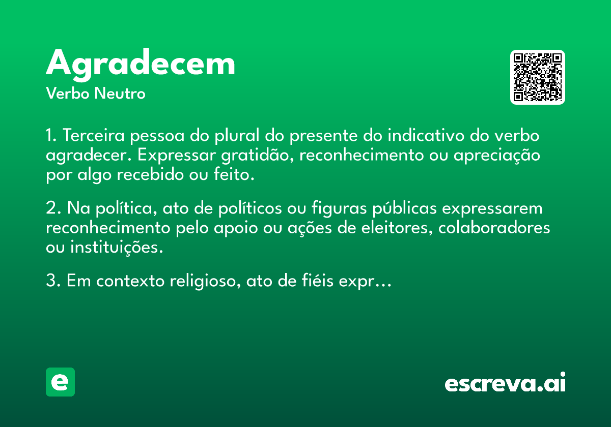 agradecem