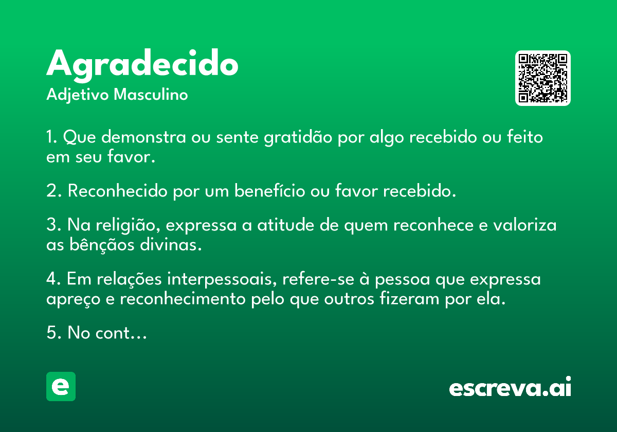 agradecido