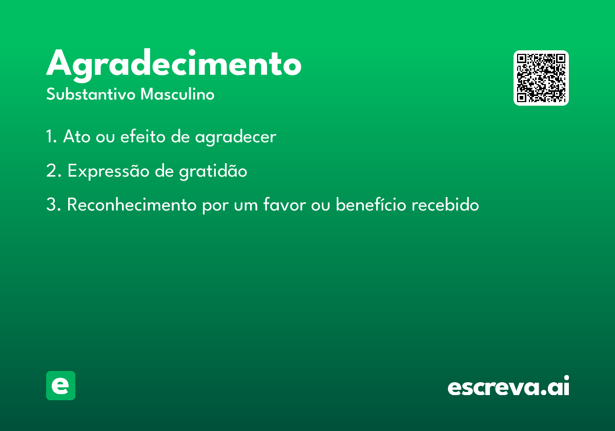 agradecimento