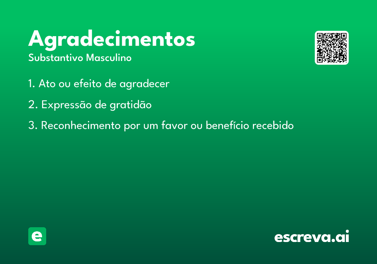 agradecimentos