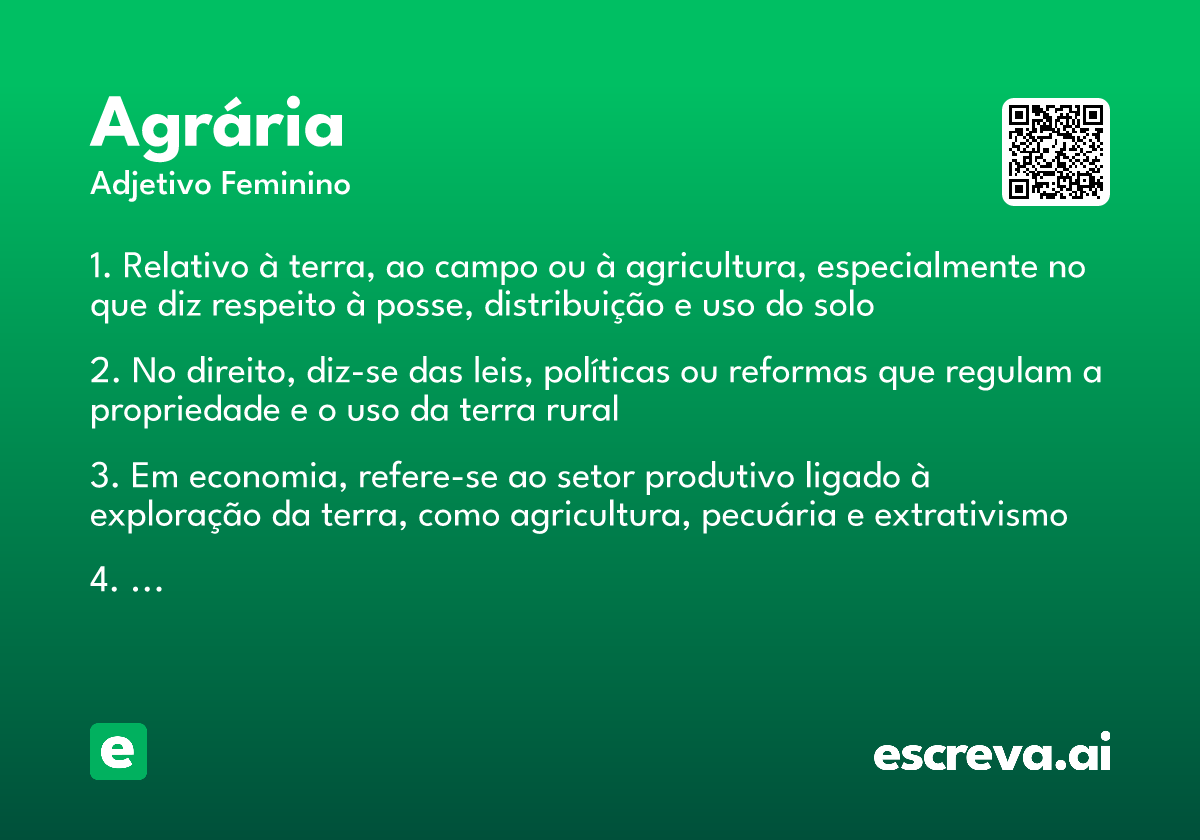 agrária