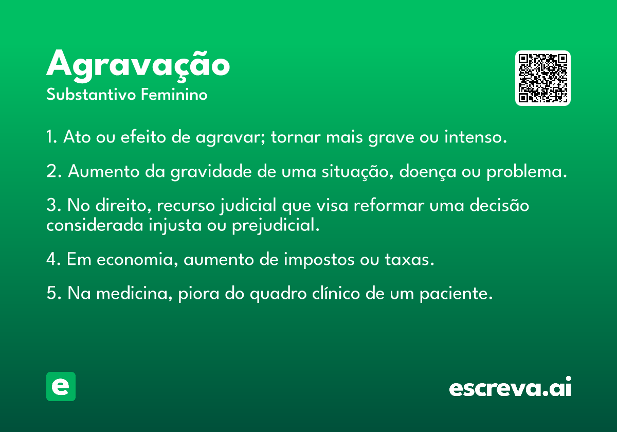 agravação