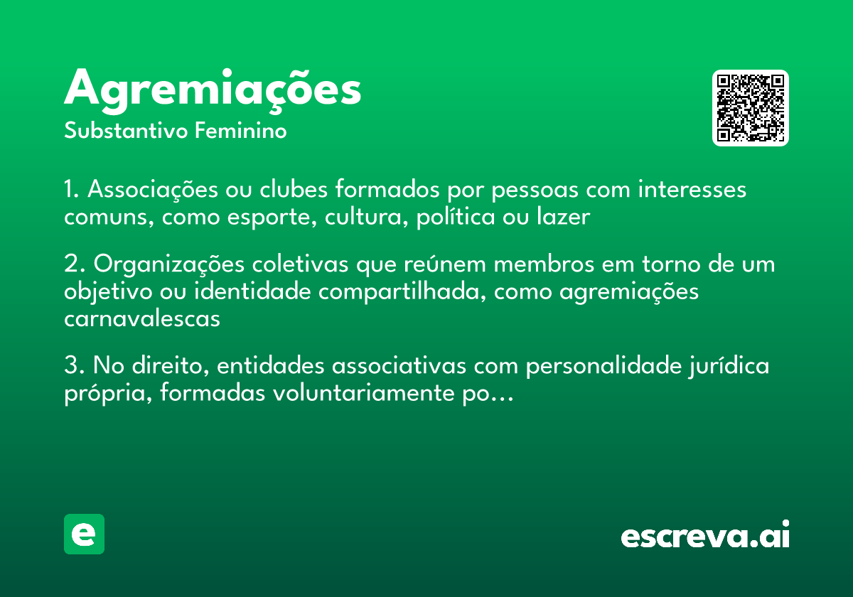 agremiações
