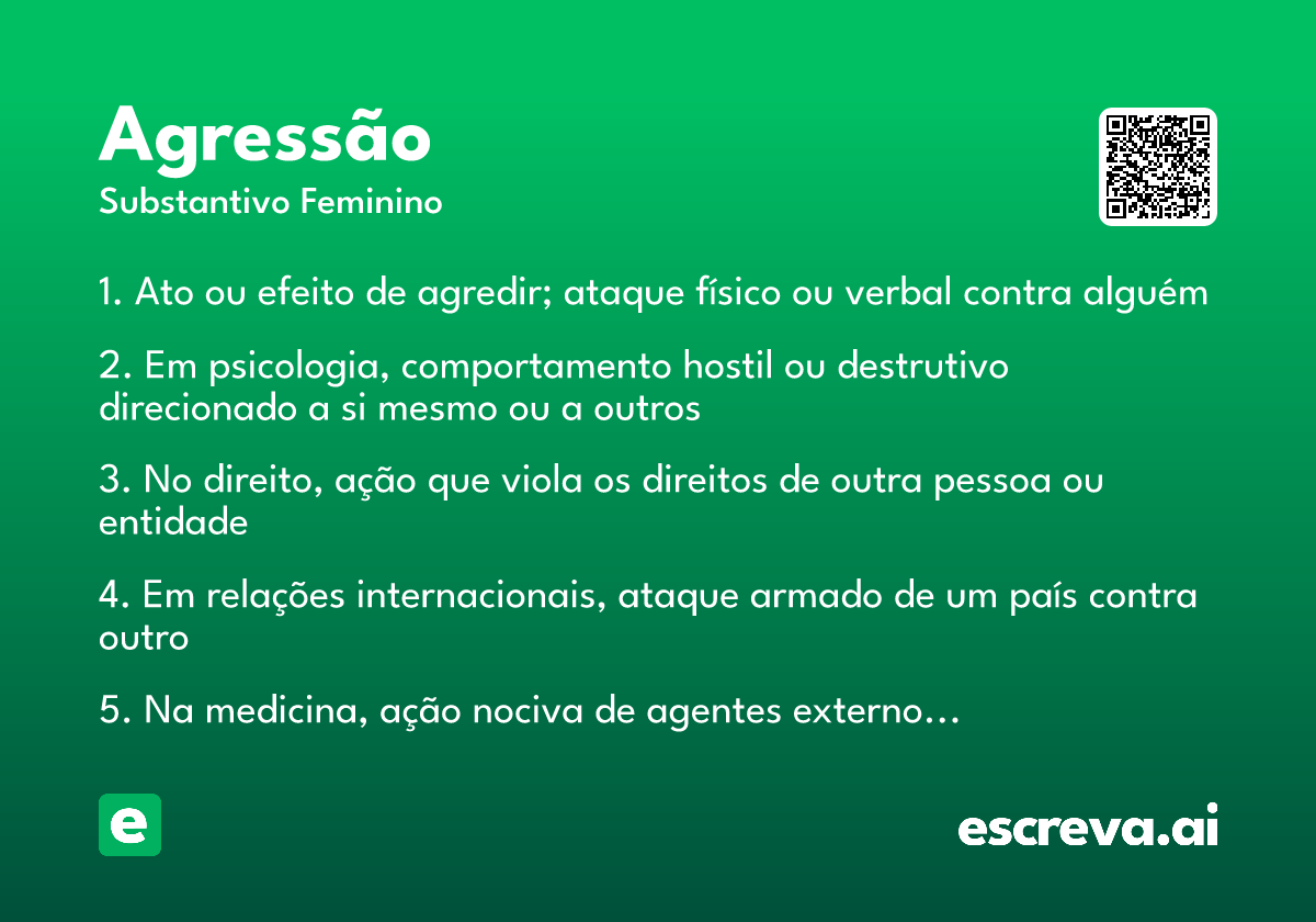 agressão
