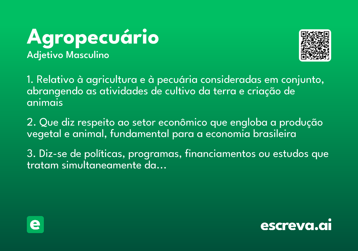 agropecuário