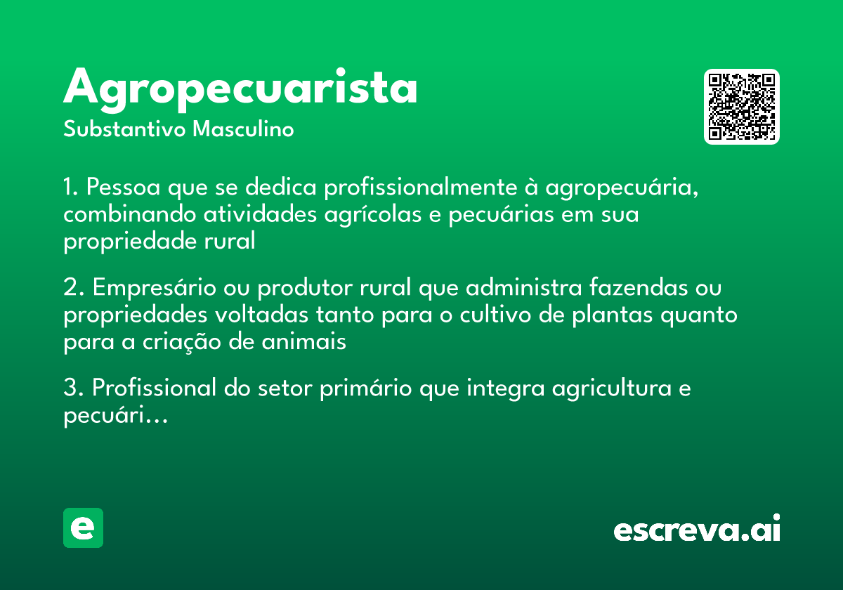 agropecuarista