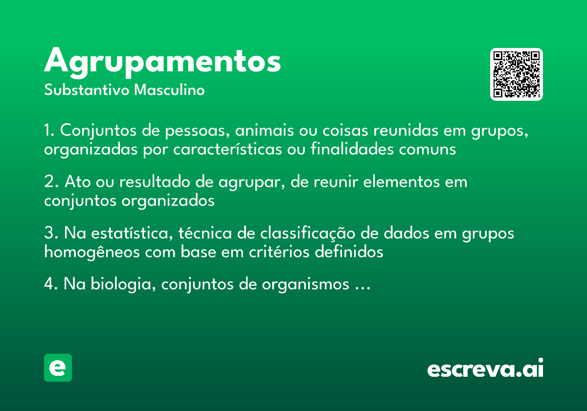agrupamentos