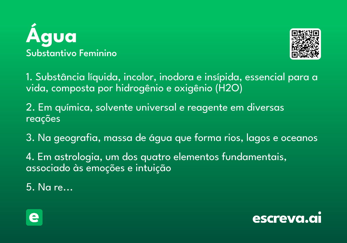 água