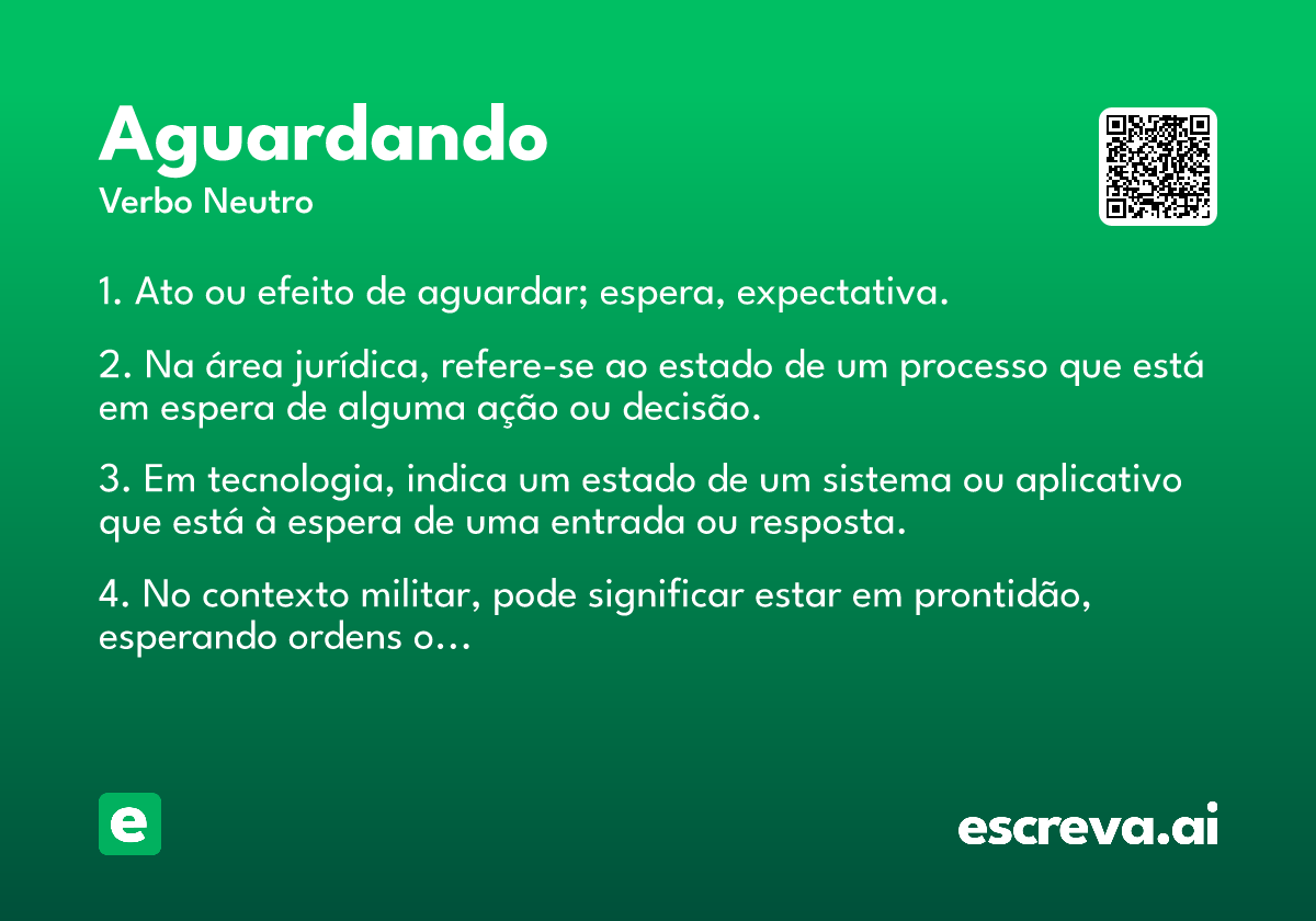 aguardando