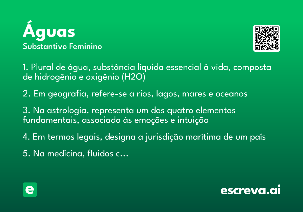 águas