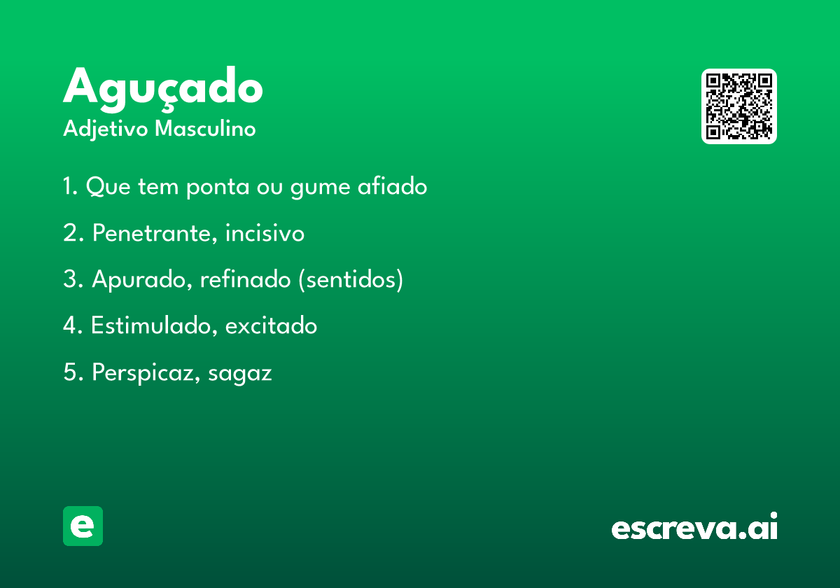 aguçado