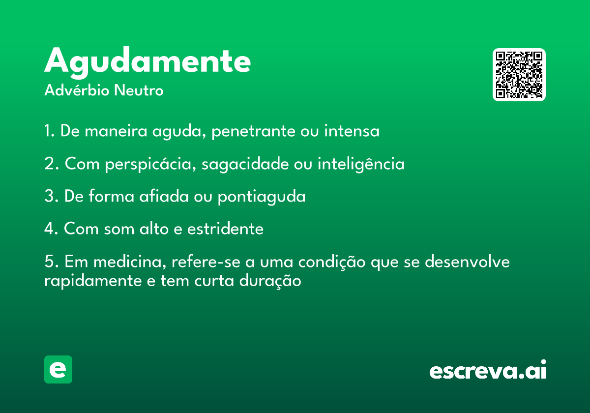 agudamente