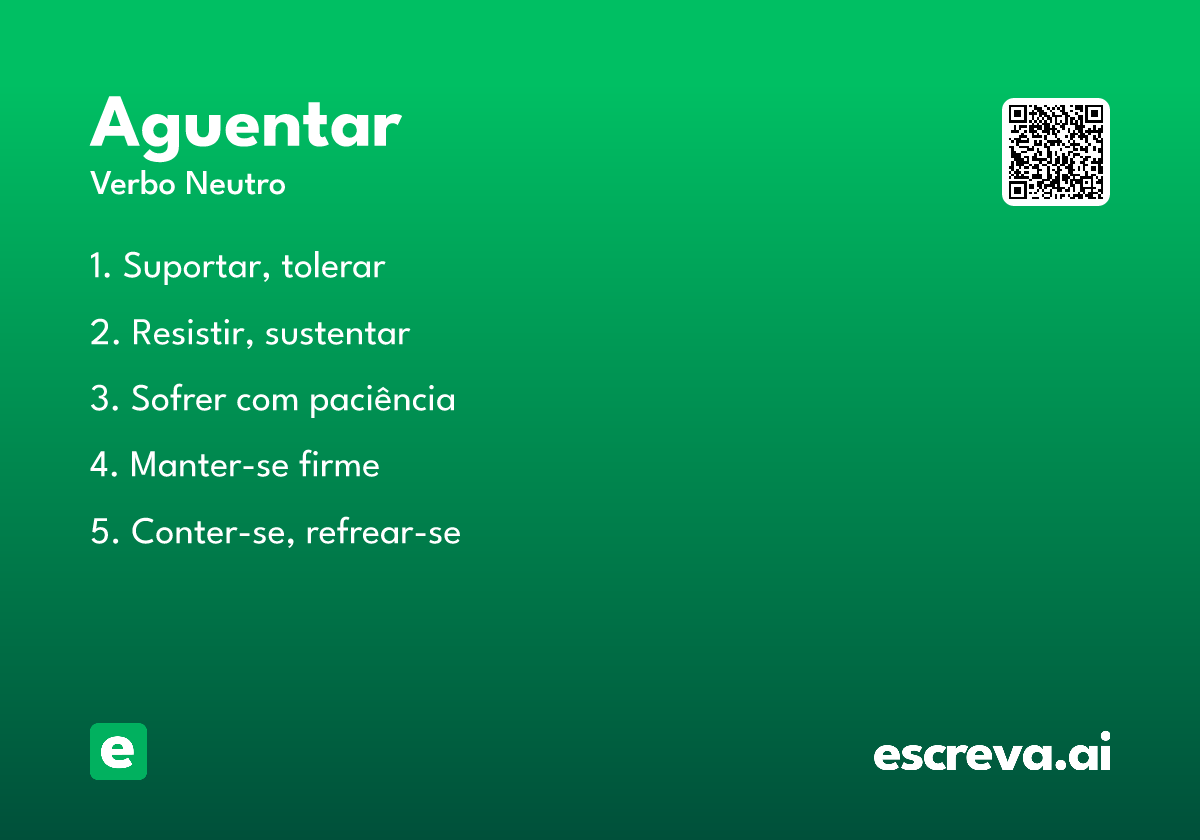 aguentar
