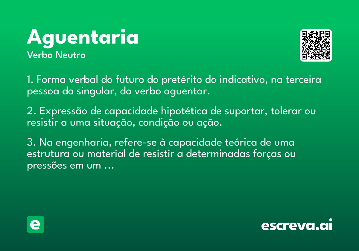 aguentaria