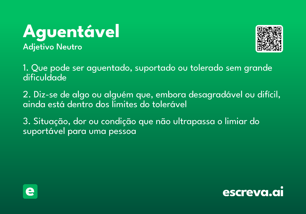 aguentável