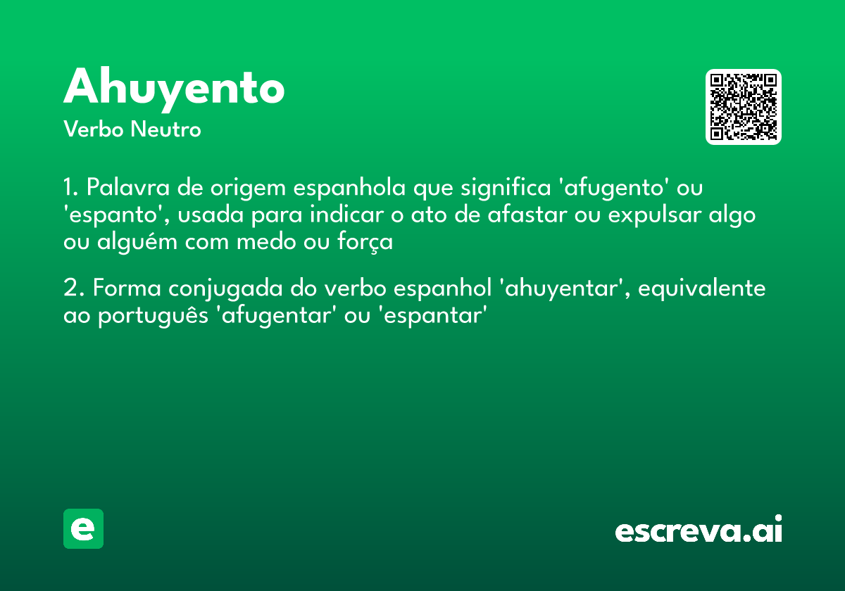 ahuyento
