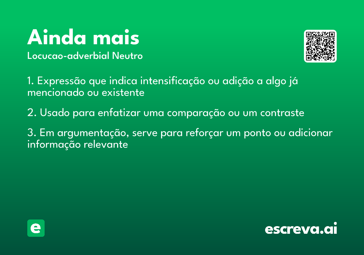 ainda mais