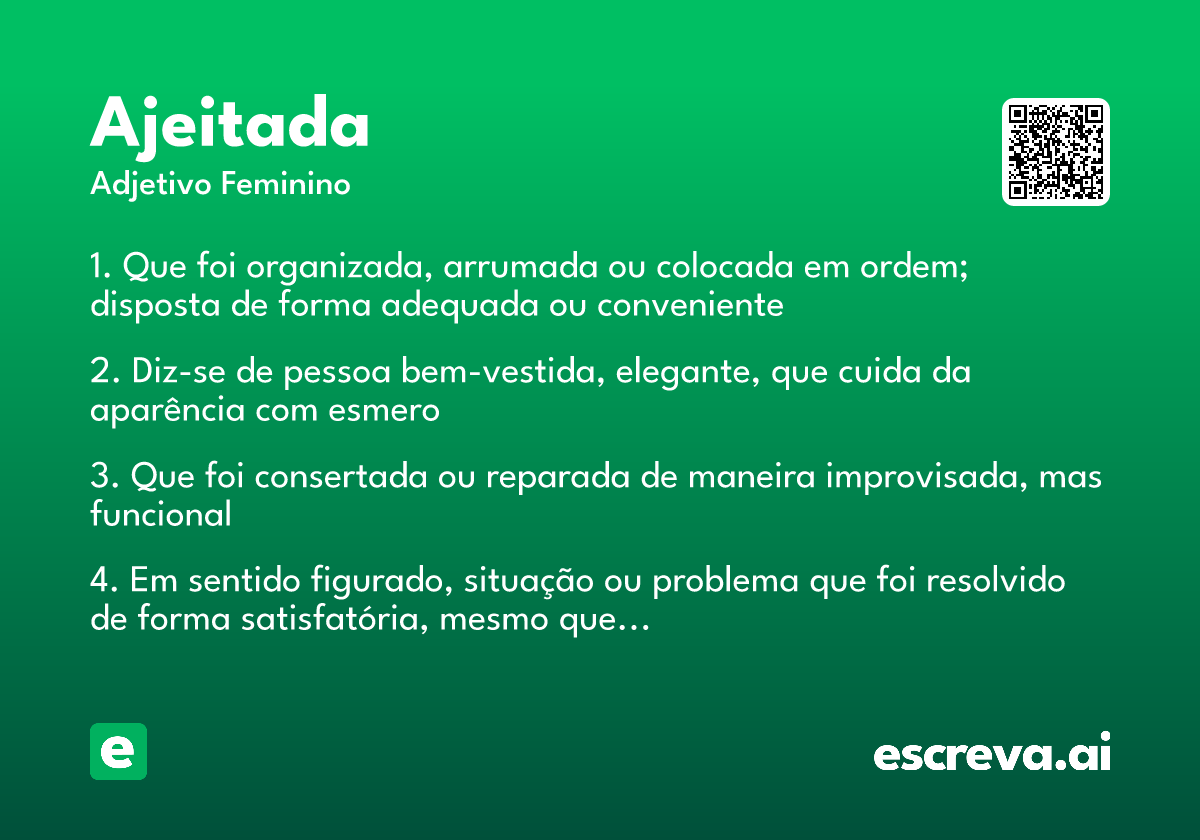 ajeitada