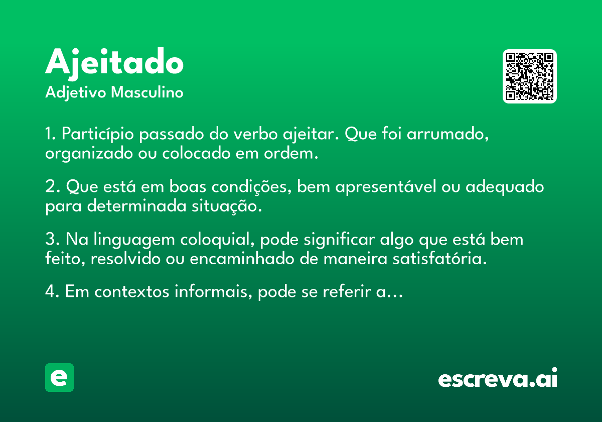 ajeitado